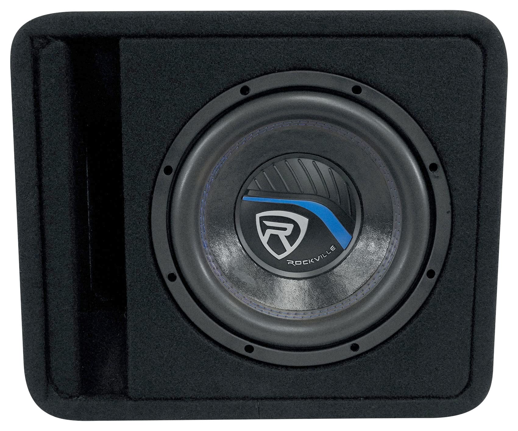 Rockville VS10K52 10" K5 1200w Car Subwoofer in Vented Sub Enclosure Box - 2 Ohm