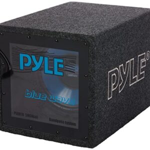 Pyle Bandpass Enclosure Car Subwoofer Speaker - 500 Watt High Power Car Audio Sound Component Speaker System w/ 10-inch Subwoofer, 2" Aluminum Voice Coil, 4 Ohm, Ported Enclosure System - Pyle PLQB10