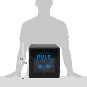 Pyle Bandpass Enclosure Car Subwoofer Speaker - 500 Watt High Power Car Audio Sound Component Speaker System w/ 10-inch Subwoofer, 2" Aluminum Voice Coil, 4 Ohm, Ported Enclosure System - Pyle PLQB10