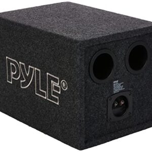 Pyle Bandpass Enclosure Car Subwoofer Speaker - 500 Watt High Power Car Audio Sound Component Speaker System w/ 10-inch Subwoofer, 2" Aluminum Voice Coil, 4 Ohm, Ported Enclosure System - Pyle PLQB10