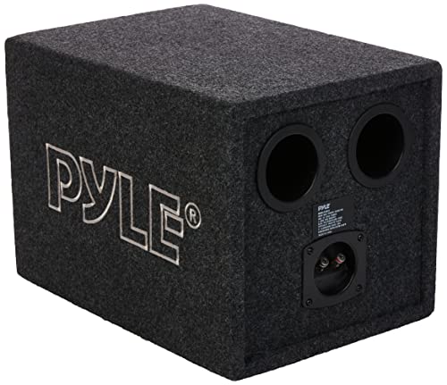 Pyle Bandpass Enclosure Car Subwoofer Speaker - 500 Watt High Power Car Audio Sound Component Speaker System w/ 10-inch Subwoofer, 2" Aluminum Voice Coil, 4 Ohm, Ported Enclosure System - Pyle PLQB10