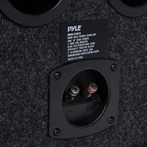 Pyle Bandpass Enclosure Car Subwoofer Speaker - 500 Watt High Power Car Audio Sound Component Speaker System w/ 10-inch Subwoofer, 2" Aluminum Voice Coil, 4 Ohm, Ported Enclosure System - Pyle PLQB10