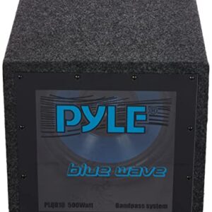 Pyle Bandpass Enclosure Car Subwoofer Speaker - 500 Watt High Power Car Audio Sound Component Speaker System w/ 10-inch Subwoofer, 2" Aluminum Voice Coil, 4 Ohm, Ported Enclosure System - Pyle PLQB10