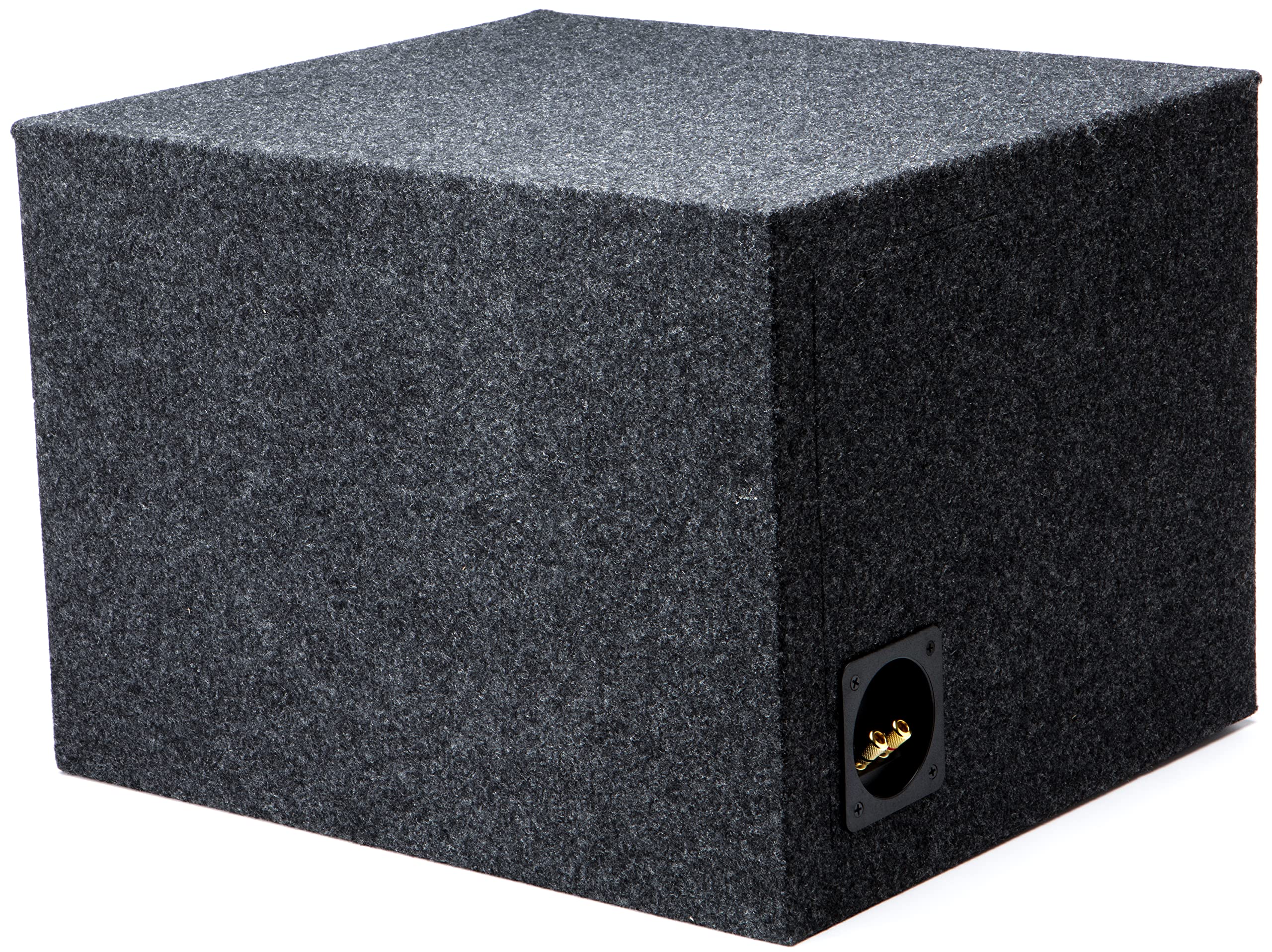 American Sound Connection Car Audio Single 12" Vented Subwoofer Stereo Sub Box Ported Enclosure 5/8" MDF