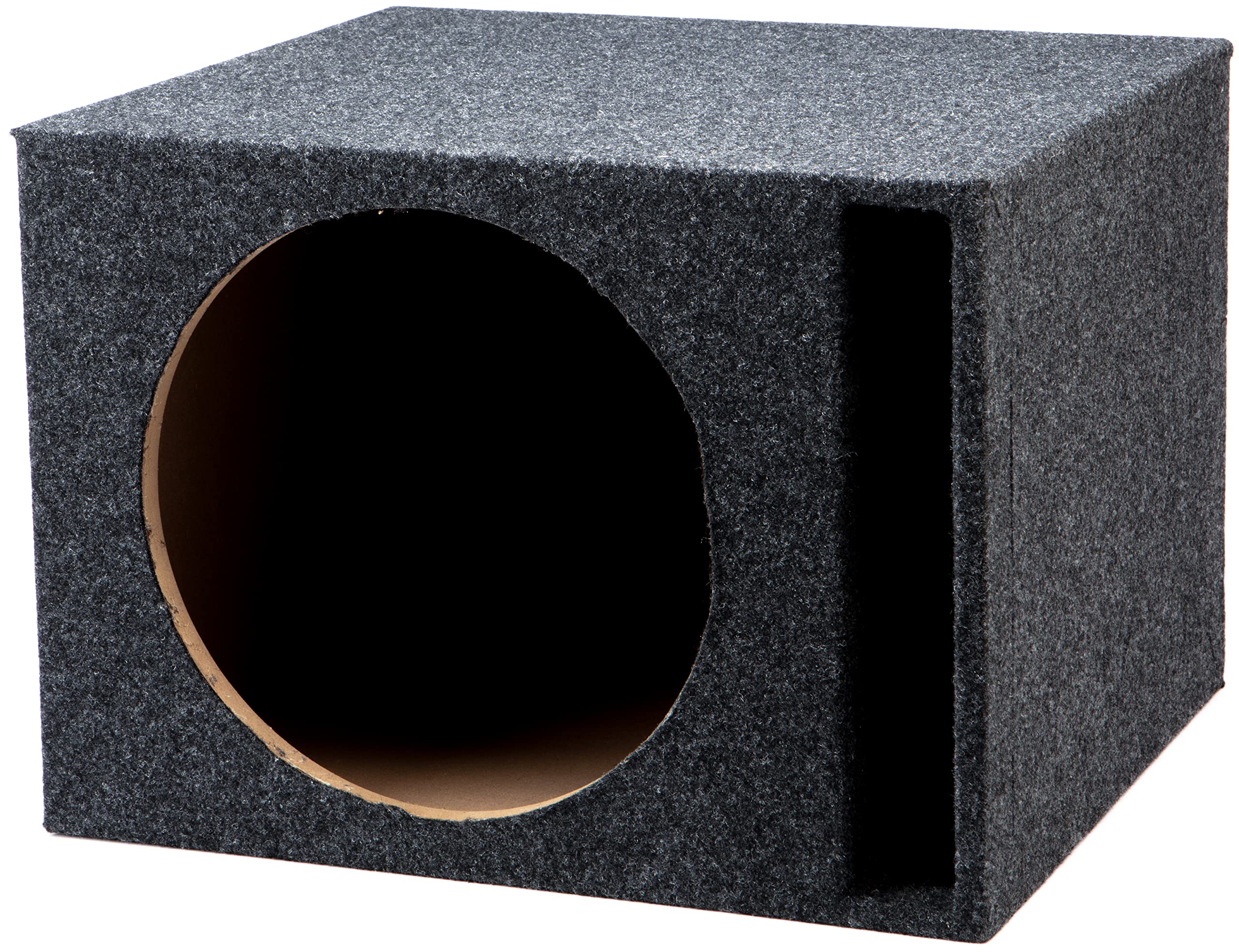 American Sound Connection Car Audio Single 12" Vented Subwoofer Stereo Sub Box Ported Enclosure 5/8" MDF