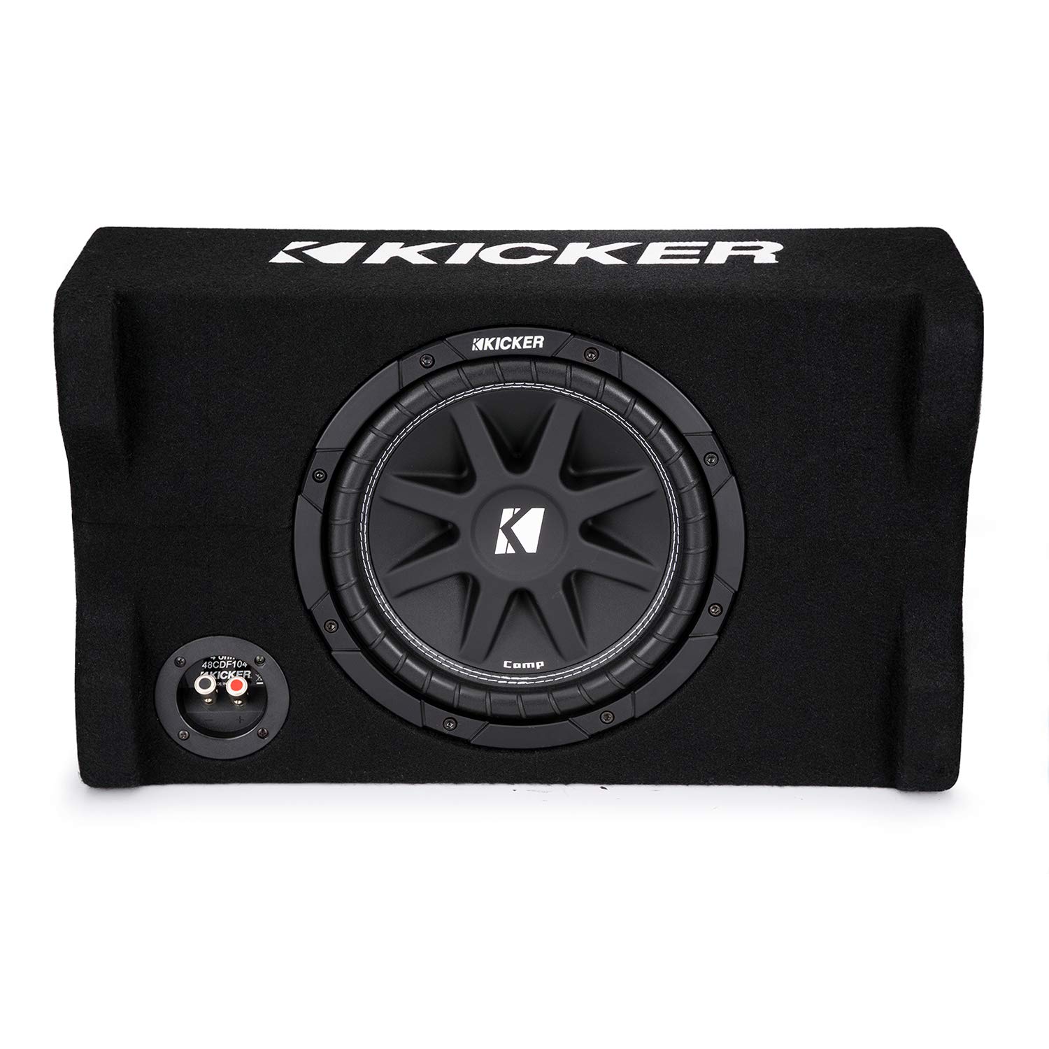 KICKER 48CDF104 Comp 10" Subwoofer in Down Firing enclosure, 4-Ohm