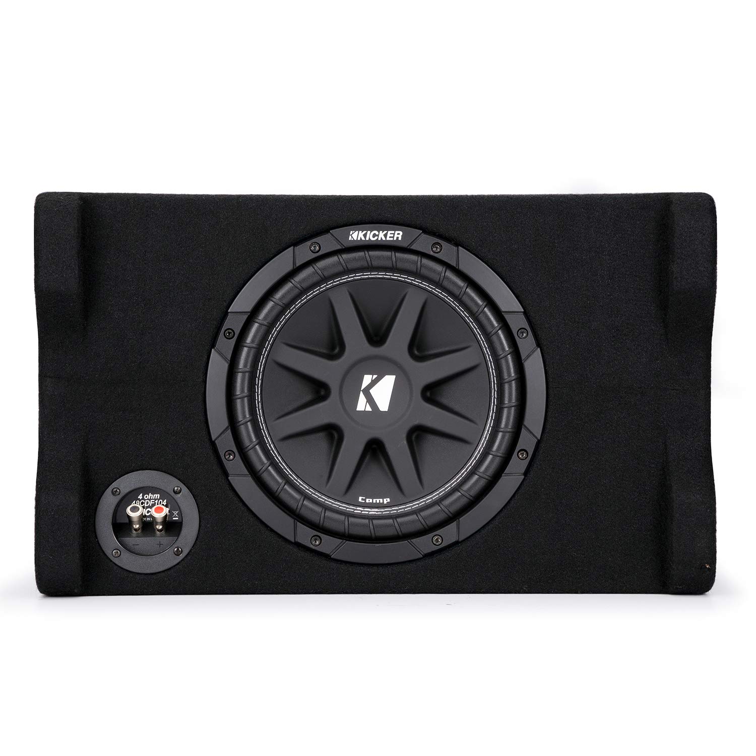 KICKER 48CDF104 Comp 10" Subwoofer in Down Firing enclosure, 4-Ohm