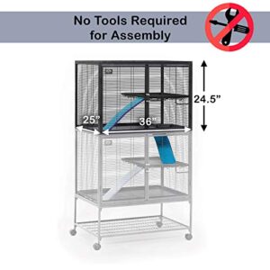 MidWest Homes for Pets Deluxe Critter Nation Add-On Unit Small Animal Cage (Model 163) - Compatible w/ Critter Nation Models 161 & 162