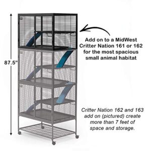 MidWest Homes for Pets Deluxe Critter Nation Add-On Unit Small Animal Cage (Model 163) - Compatible w/ Critter Nation Models 161 & 162