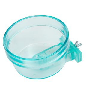 Lixit Quick Lock Cage Bowls for Small Animals and birds. (20oz, Aqua)