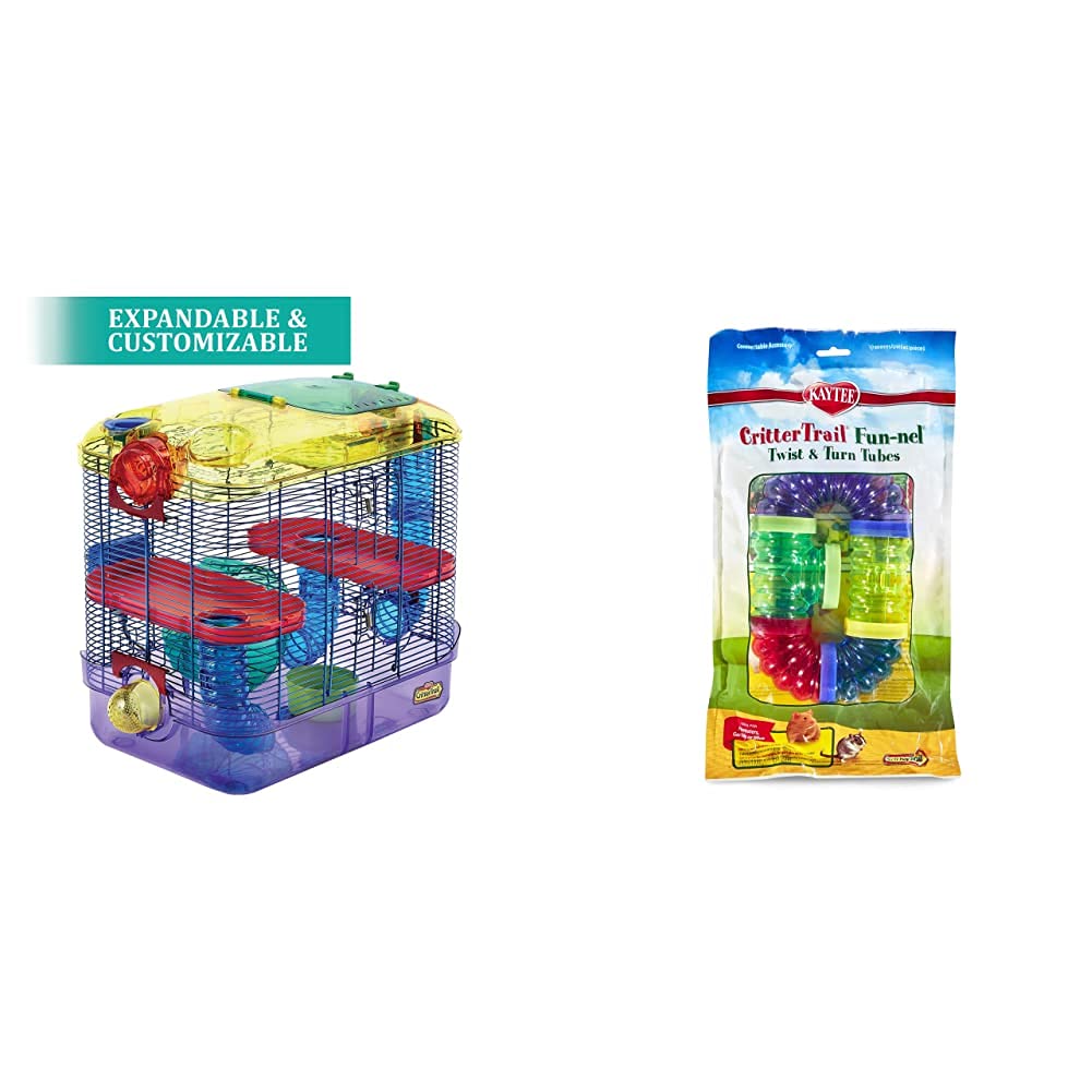 Kaytee CritterTrail 2-Level Habitat and CritterTrail Twist and Turn Value Pack