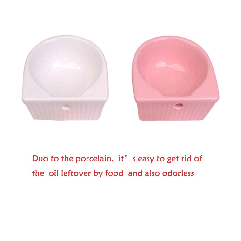 Oncpcare Small Animals Bowl, Hamster Feeder Cups, Detachable Cage Feeder Dish Cage Accessories for Small Animals Guinea Pig Chinchilla Hedgehog Ferret Rabbit Mink Parrot Squirrels Sugar Glider