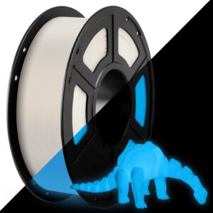 anycubic pla 3d printer filament, glow in the dark, 3d printing pla filament 1.75mm dimensional accuracy +/- 0.02mm, 1kg spool (2.2 lbs), glow blue