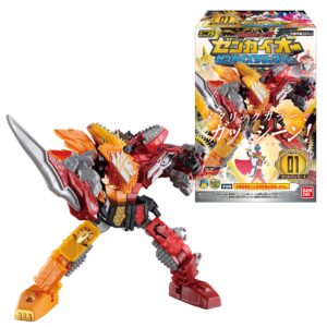 bandai shokugan super mini pla kikai seintai zenkaiger sp zenkaioh zenkai metallic version set (set of 10)