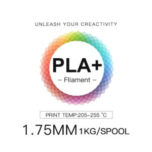 INLAND Micro Center PLA+ 3D Printing Filament 1.75mm - White PLA Plus 3D Printer Filament - PLA Pro Dimensional Accuracy +/- 0.03 mm - 1 kg Cardboard Spool (2.2 lbs)