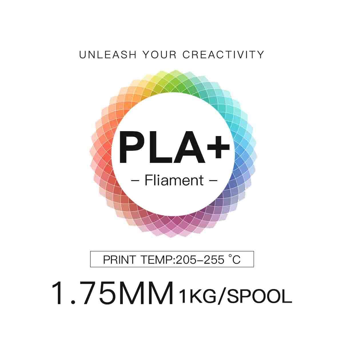 INLAND Micro Center PLA+ 3D Printing Filament 1.75mm - White PLA Plus 3D Printer Filament - PLA Pro Dimensional Accuracy +/- 0.03 mm - 1 kg Cardboard Spool (2.2 lbs)