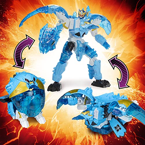 Power Rangers Dino Ptera Freeze Zord for Kids Ages 4 and Up Morphing Dino Robot Zord with Zord Link Mix-and-Match Custom Build System