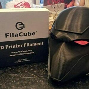 2 Rolls of Black PLA 1.75 Filament - FilaCube PLA 2 1.75mm 3D Printer Filament Plastic Supply Compatible with FDM Printing Ender monoprice prusa cr 10 10s anet creality anycubic anet makerbot