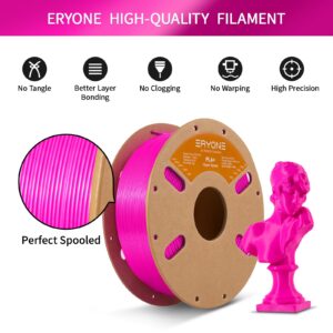 ERYONE High Speed Filament PLA+ 1.75mm +/- 0.03mm, 3D Printing PLA Pro Filament Fit Most FDM Printer, 1kg (2.2LBS) / Spool, Magenta