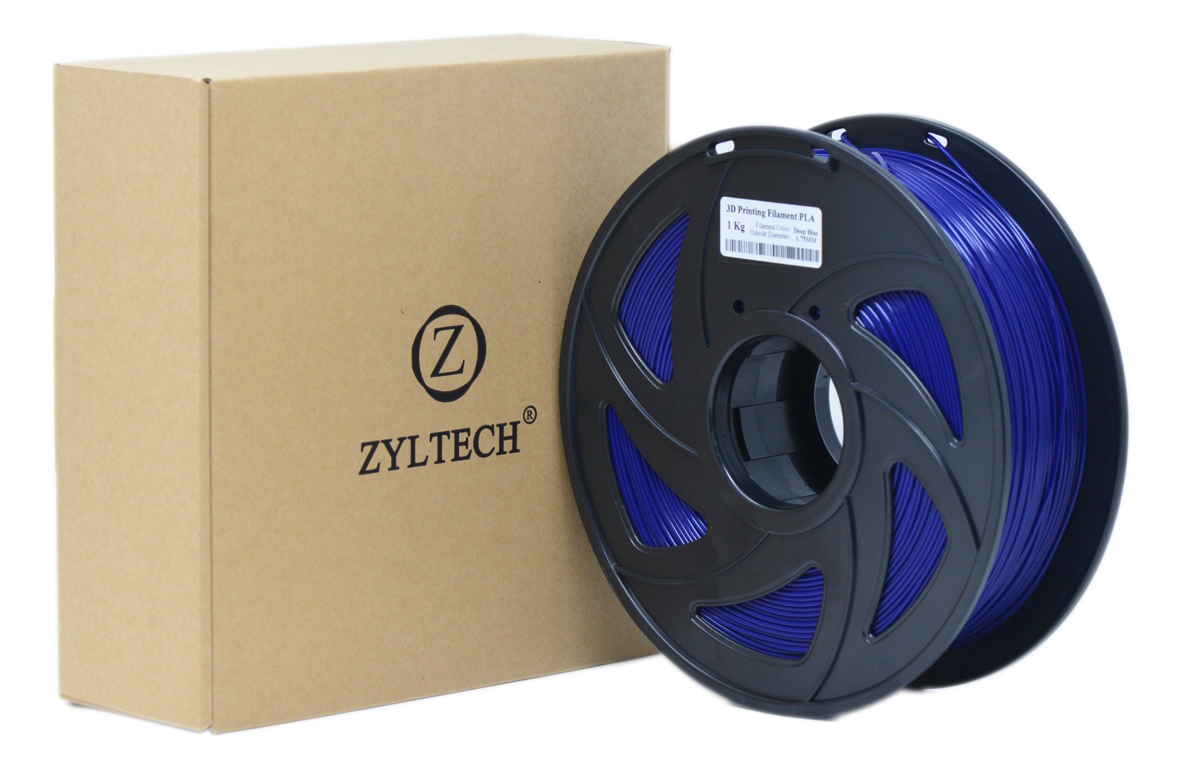 ZYLtech 3D Printer Filament PLA 1.75 mm 1 kg/2.2 lbs Deep Blue