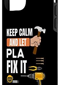 iPhone 12 mini Keep calm and let Pla fix it handyman, construction worker Case