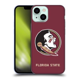 head case designs officially licensed florida state university fsu plain soft gel case compatible with apple iphone 13 mini