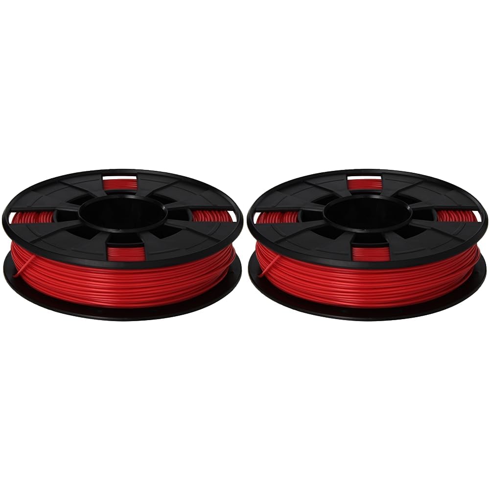 MakerBot PLA 3D Printing Filament Small Spool for Use with MakerBot's Replicator Mini and Mini+ Line of 3D Printers, Non-Toxic Resin, 1.75mm Diameter, Red (MP05789) (Pack of 2)