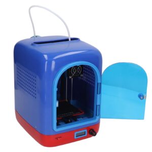 mini 3d printer fdm 80x80x80mm 3d printer kit 0.6mm nozzle with pla consumable for kids beginners diy crafting (us plug)