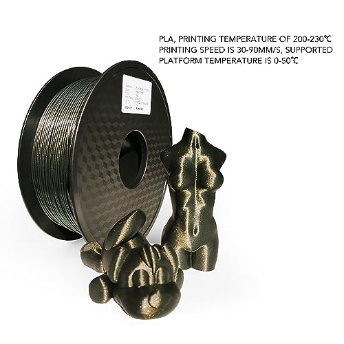 Gold PLA 3D Printing Filament Accurate Minimum Tolerance Waterproof & Weatherproof High Gloss