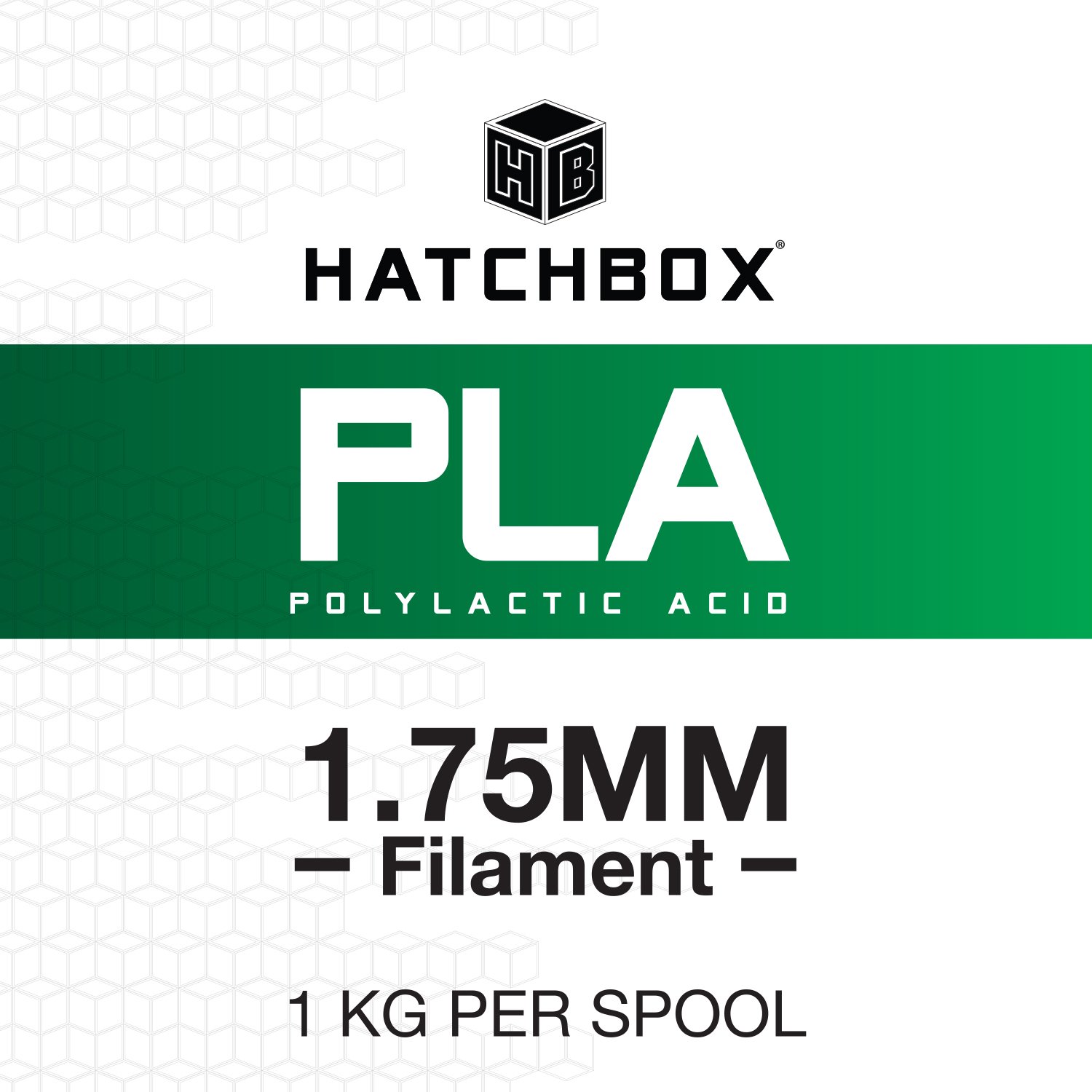 HATCHBOX PLA 3D Printer Filament, Dimensional Accuracy +/- 0.03 mm, 1 kg Spool, 1.75 mm, Transparent Red