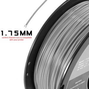 HATCHBOX PLA 3D Printer Filament, Dimensional Accuracy +/- 0.03 mm, 1 kg Spool, 1.75 mm, Transparent Red