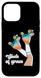 iphone 12 mini skate of grace roller derby retro 70's 80's roller derby pla case