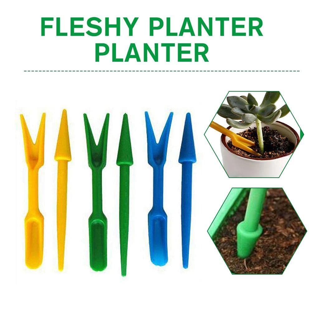 Succulent Transplanter Planter Two-Piece Plant Transfer Tool Tool Seedling Gardening Kit Gardening Plan Pla Mini Transplant K1S6