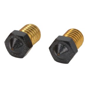 2 Pack Upgrade E3D V6 Nozzle PTFE Coated Brass Non-Stick PLA Extruder Print Head Nozzle for 1.75mm Ender3 Pro CR10/S Hotend (0.6mm)¡­