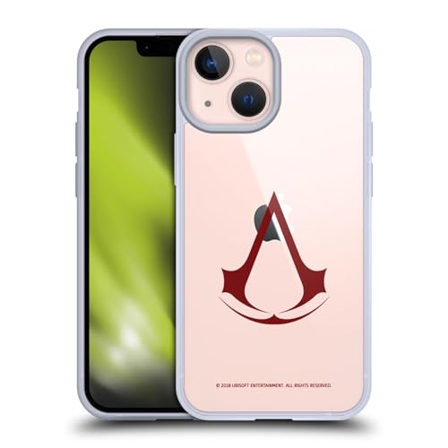 Head Case Designs Officially Licensed Assassin's Creed Plain Logo Soft Gel Case Compatible with Apple iPhone 13 Mini