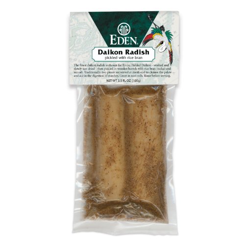 Eden Pickled Daikon Radish (2 Pieces), 3.5-Ounce Packages (Pack of 4)