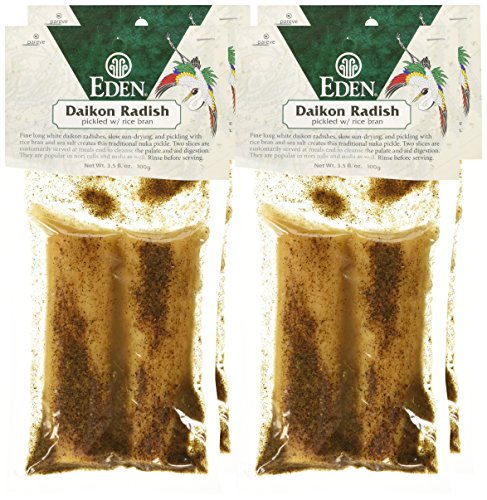 Eden Pickled Daikon Radish (2 Pieces), 3.5-Ounce Packages (Pack of 4)