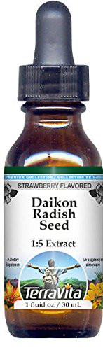 Daikon Radish Seed Glycerite Liquid Extract (1:5) - Strawberry Flavored (1 oz, ZIN: 522363) - 2 Pack