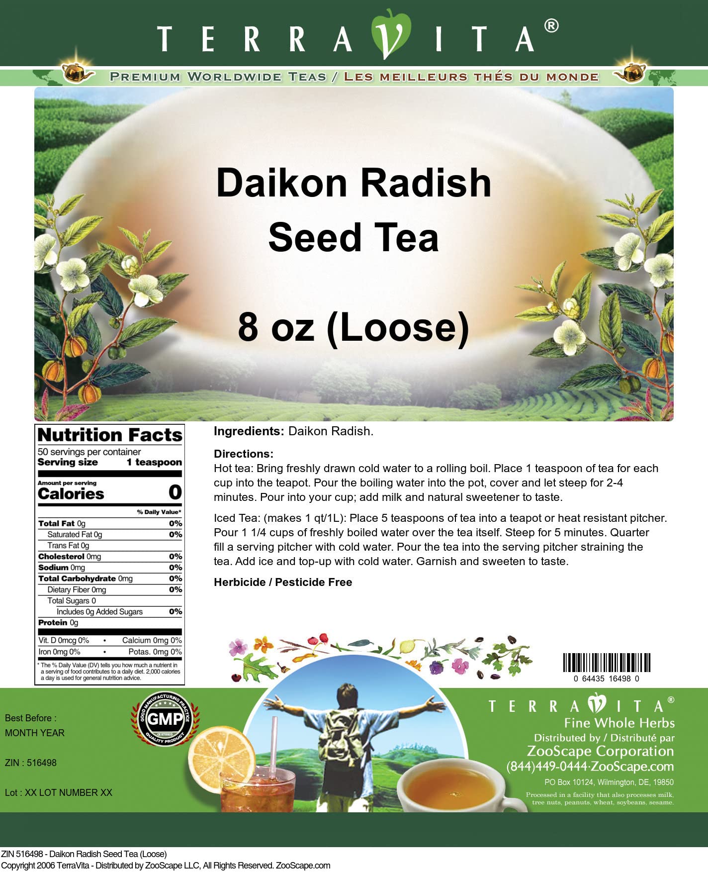 Daikon Radish Seed Tea (Loose) (8 oz, ZIN: 516498) - 3 Pack