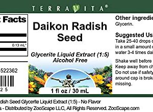 Daikon Radish Seed Glycerite Liquid Extract (1:5) - No Flavor (1 oz, ZIN: 522362) - 3 Pack