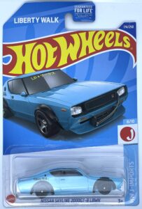 hot wheels 2022 - nissan skyline 2000gt-r lbwk - teal - hw j-imports - 8/10 -ships bubble wrapped in a box