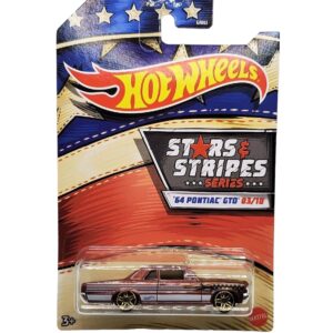 Hot Wheels American Stars and Stripes Bundle of 8 Diecast Vehicles in Red White and Blue