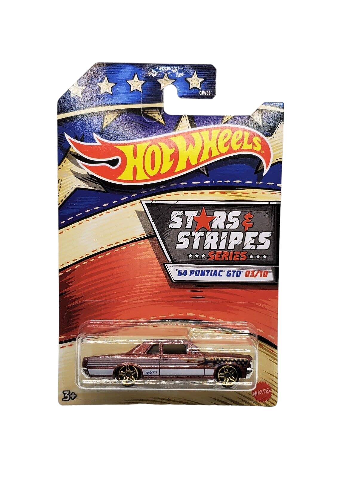 Hot Wheels American Stars and Stripes Bundle of 8 Diecast Vehicles in Red White and Blue