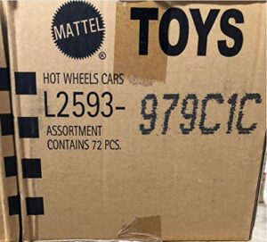 mattel hot wheels 72 count random case basic die-cast toy cars