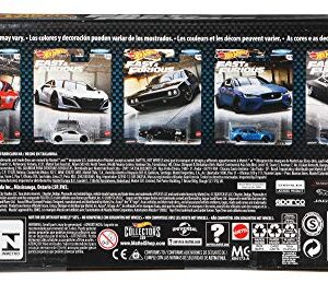 Hot Wheels Fast & Furious: Full Force Re-Release 5 Premium All-Metal Castings Real Riders Wheels in Original Packaging in One Exclusive Bundle Box [Amazon Exclusive]