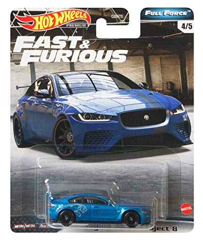 Hot Wheels Fast & Furious: Full Force Re-Release 5 Premium All-Metal Castings Real Riders Wheels in Original Packaging in One Exclusive Bundle Box [Amazon Exclusive]