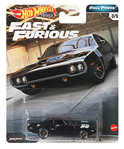 Hot Wheels Fast & Furious: Full Force Re-Release 5 Premium All-Metal Castings Real Riders Wheels in Original Packaging in One Exclusive Bundle Box [Amazon Exclusive]