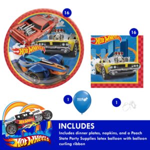 Hot Wheels Party Supplies Bundle (Pack for 16)