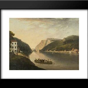 Hotwells and Rownham Ferry 24x20 Framed Art Print by William Williams