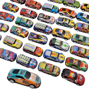 seeufun 36 pack 2.7inch pull back racing cars die cast race car vehicles play-set, friction powered vehicles toys for boys and girls colors random